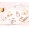 Han Creative Pearl Earrings Temperature Single Diamond Star -Star -ear clip U -shaped ear clip single is only a mixed batch of Yiwu earrings