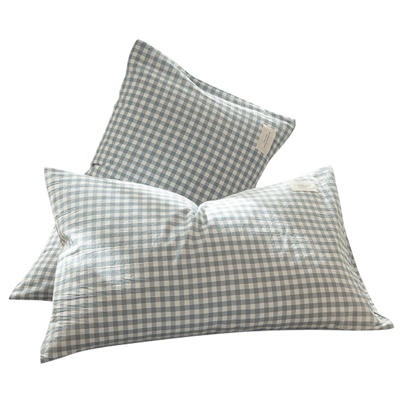 Funda de almohada de algodón Un par de funda de almohada de algodón 100 de 48cm x 74cm cubierta interior de núcleo de almohada para el hogar hombres adultos