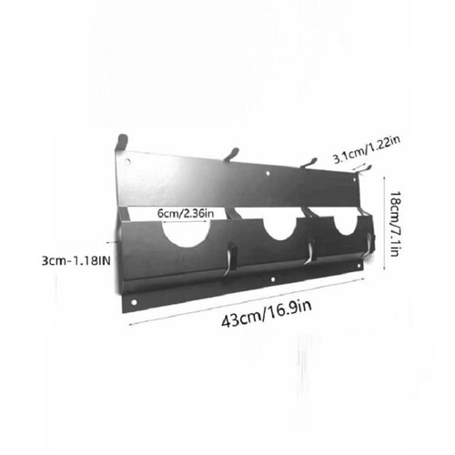 Electric tool stand with storage shelf, wall-mounted bracket, rope for angle grinder, tool screwdriver storage rack