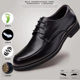 Men's Leather Shoes, Large Size Leather Shoes, Black Leather Shoes, Business Casual Leather Shoes, Dad Shoes, High-End Business Civil Servant Leather Shoes