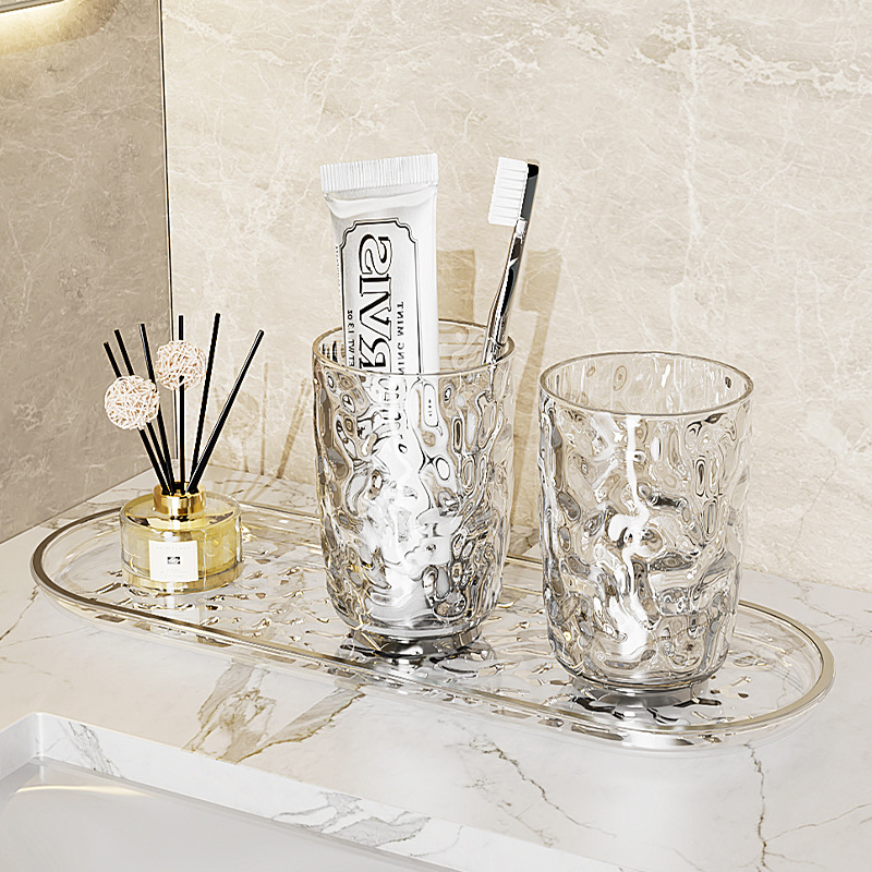 Glaciar patrón cepillo de dientes taza hogar pareja enjuague bucal Copa luz cepillo de dientes de lujo taza de lavado taza cepillo de dientes para niños taza de cepillo de dientes taza de almacenamiento