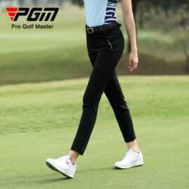 PGM高尔夫裤子女秋冬长裤高弹性防水面料修身显瘦运动裤女裤