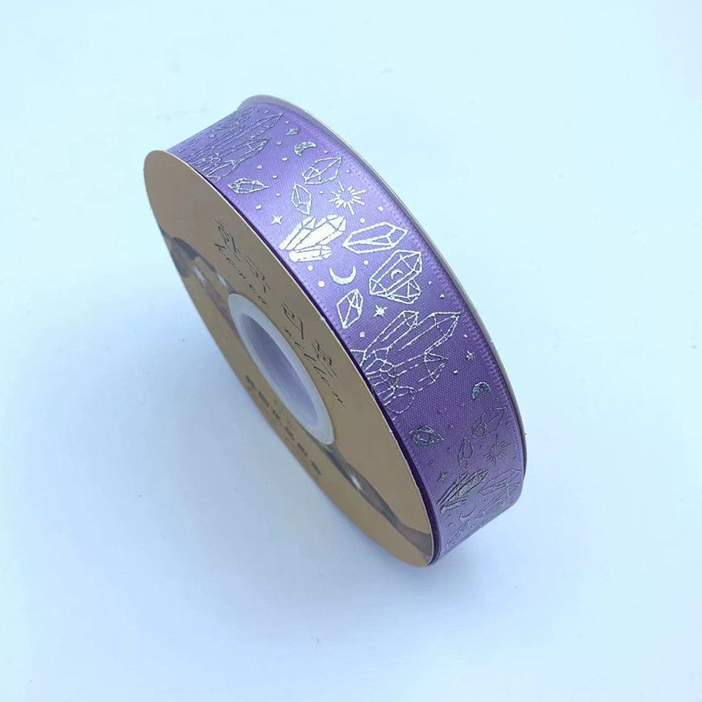 Nuevo soporte de barra de cinta hecha a mano DIY láser plata cristal mineral cinta arco joyería caja de regalo lote de embalaje