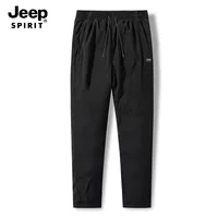JEEP SPIRIT зимние мужские пуховые брюки белые утка бархат теплые брюки брюки толстые повседневные хлопчатобумажные брюки большого размера мужчины
