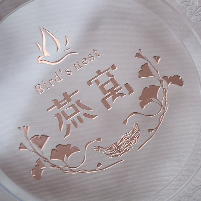 Caja completa de nido de pájaros Caja interna de plástico Caja de regalo de nido de pájaros Caja redonda transparente Caja de forro de nido de pájaros