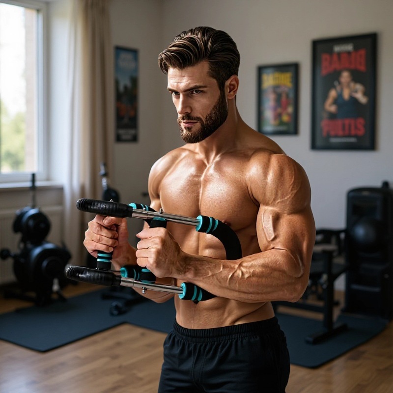 U-Shaped Arm Strength Device Ss New Multi-Functional Arm Strength Device Adjustable Indoor Exercise Training Fitness Wrist Strength Chest Muscle