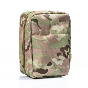 Large zipper bag molle system medical bag tactical vest accessory bag (clear inventory without quality problems)
