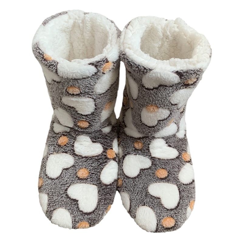 Autumn and Winter Adult Floor Socks Plus Velvet Thickened Cotton Shoes for Men and Women Warm Floor Boots Indoor Warm Cotton Shoes Wholesale in Stock