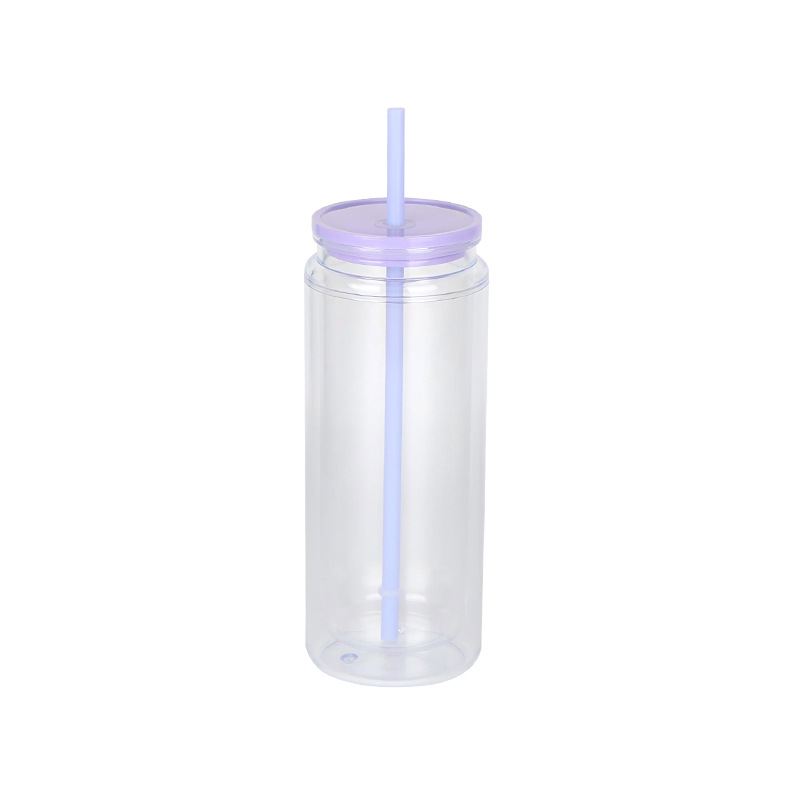 Tazas de plástico ps de color 20oz tazas de plástico Mason tazas de gelatina ecológica tazas de pajitas de color portátiles resistentes a caídas image 10