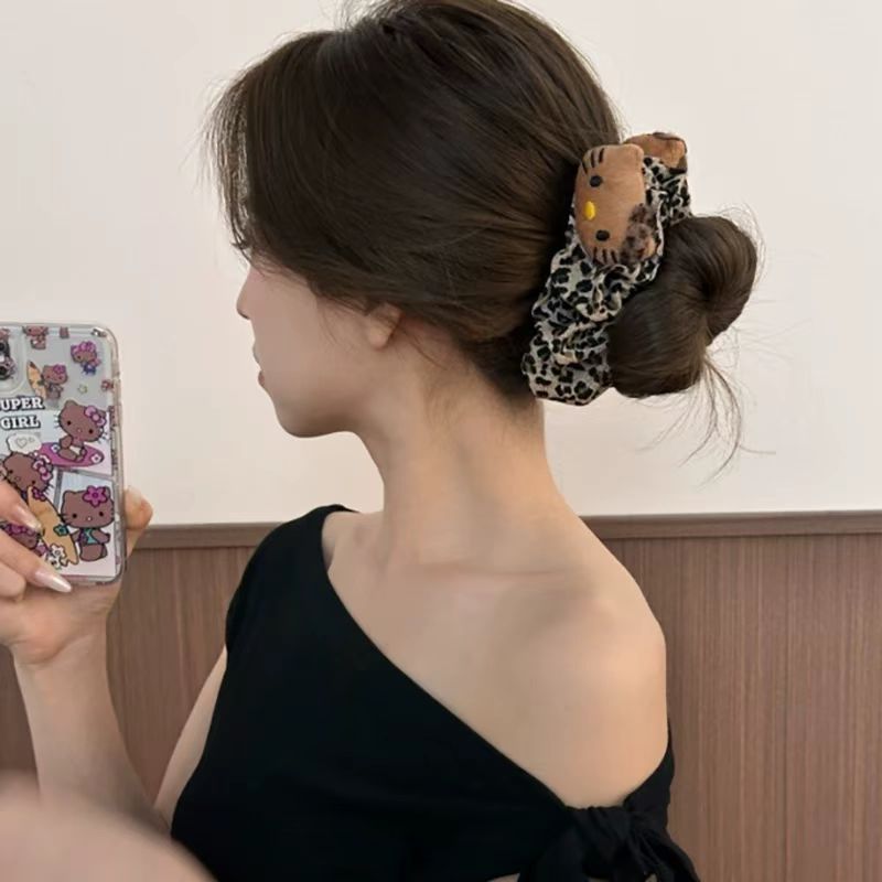 可爱米菲兔香蕉夹牛仔蓝卡通后脑勺显发量马尾抓夹头饰发卡女发饰|undefined