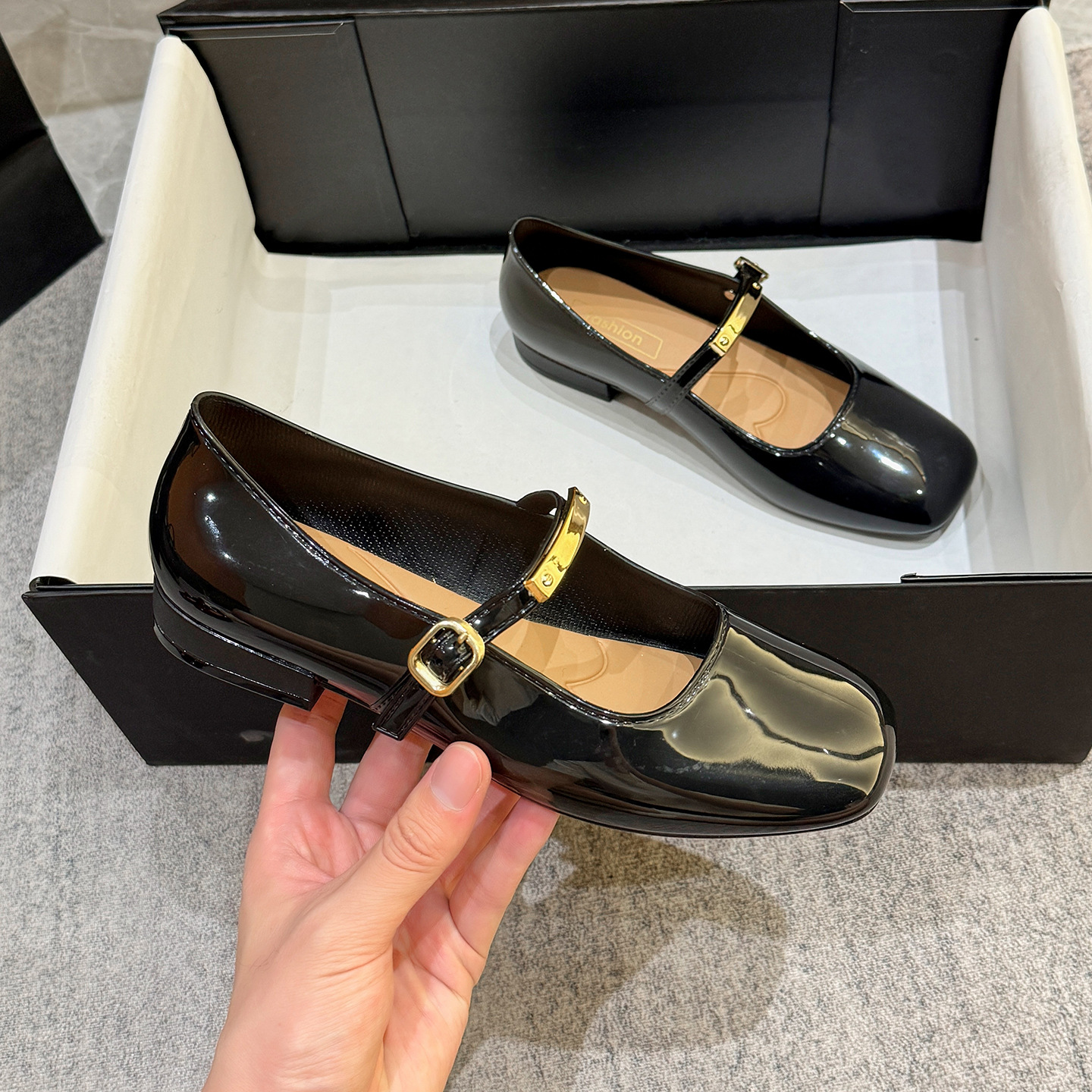 Fashionable retro elegant universal Mary Jane shoes low-cut