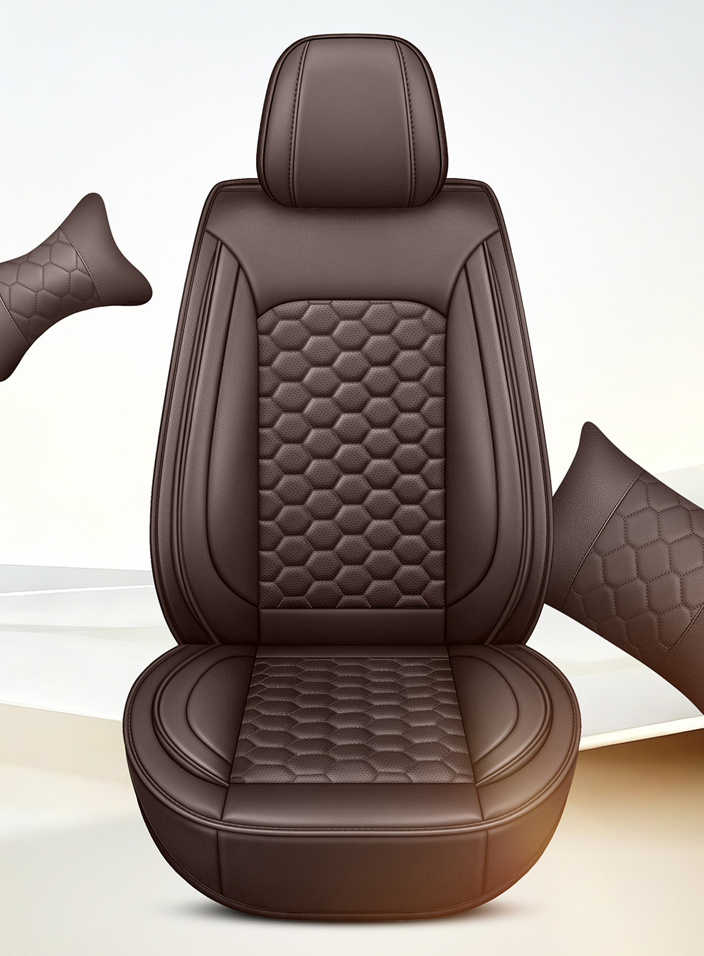 2026 New Model Car Seat Covers Wholesale, Universal for All Seasons, Five-Seater, Durable Leather, Breathable, Non-Slip, Amazon New Product Seat Cushions