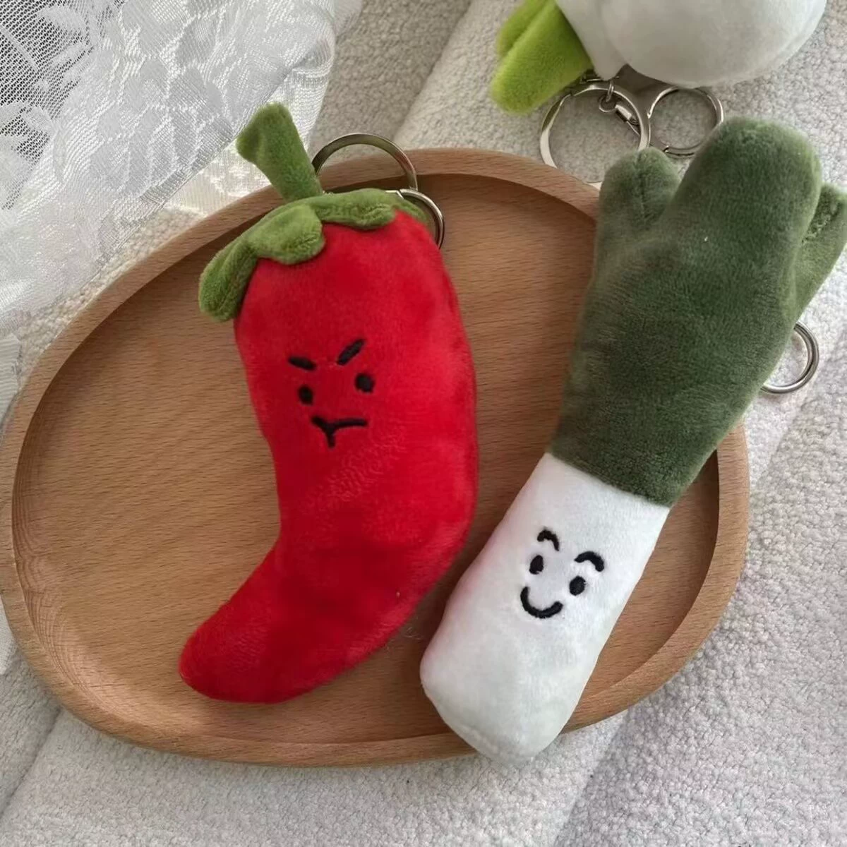 Brand plush pendant, creative keychain, doll