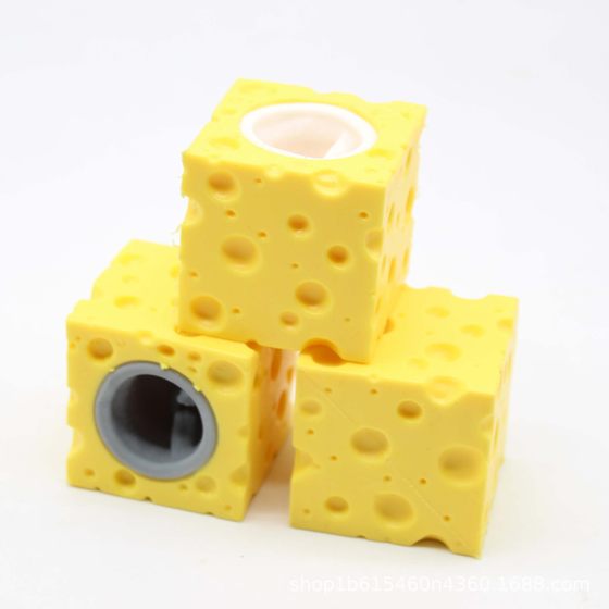 Cheese mouse pinch music vent cheese mouse spoof cute decompression whole person squeeze cheese mouse spot