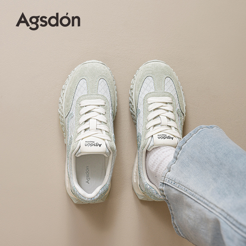 Zapatillas de Ballet Augu Shiden para Mujer, Novedad Otoño 2025, Zapatillas Deportivas Casuales con Suela Gruesa