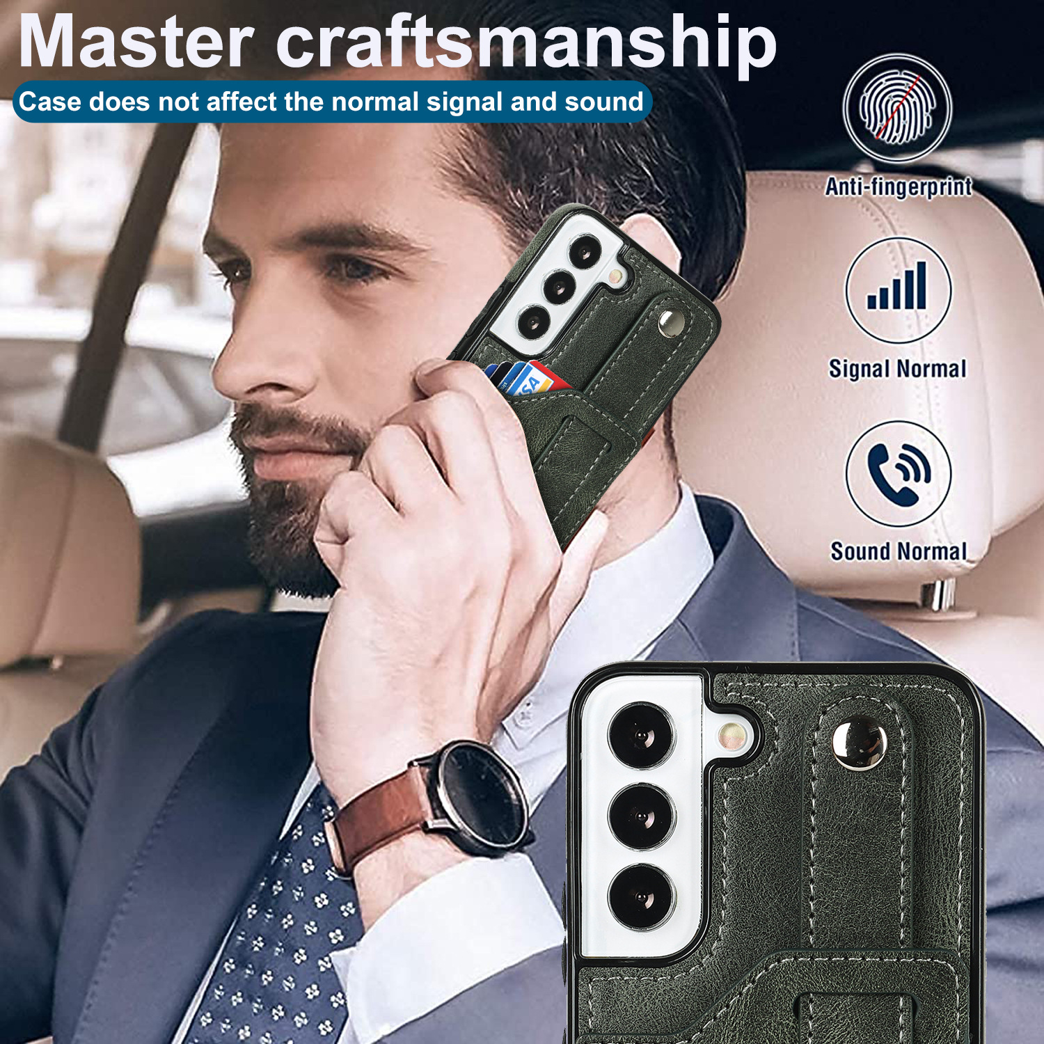 Handyhülle Für Samsung A53 Mit Armband Und Kartenfach Aus Leder_voghion.com