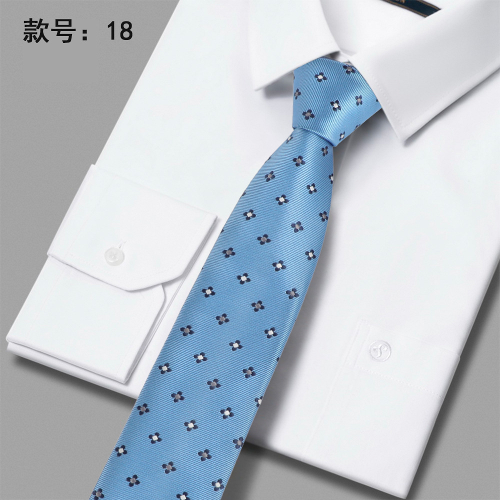 2023 nueva corbata de poliéster 6cm corbata casual de negocios de poliéster casual de negocios para hombres en stock al por mayor