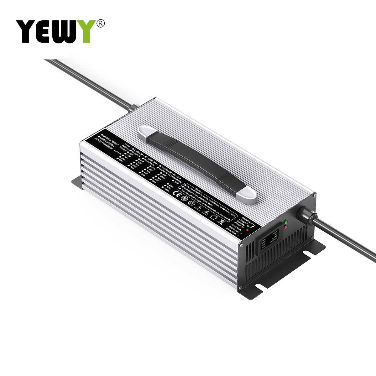 2000W铝壳磷酸铁锂电池充电器60V25A CE,ROHS认证