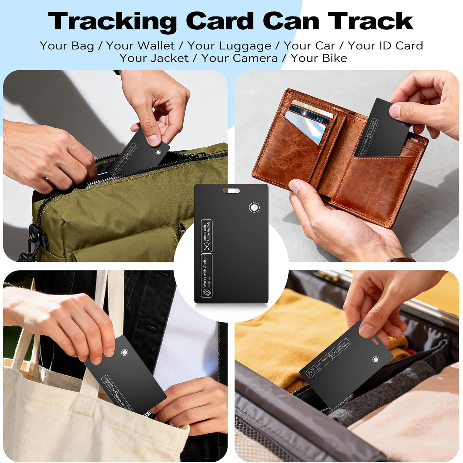 Dual system card tracker, wireless charging, smart