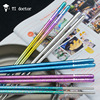 A generation of fat Pure titanium chopsticks Ice flower titanium chopsticks Gradient color colour chopsticks anode Titanium oxide chopsticks