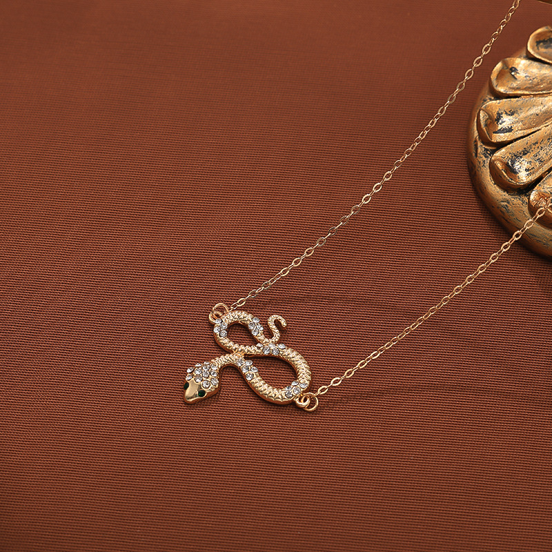 Joyas de moda europeas y americanas, collares de serpiente transfronterizos, simplicidad y versatilidad, cadena de clavícula para mujeres. image 5