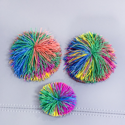 School Sports Colorful Rubber Band Shuttlecock Sports Leisure Children's Toys Primary and Secondary School Students Adult Shuttlecock Factory Wholesale