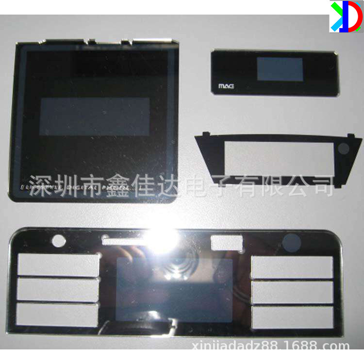 蓝牙耳机显示PC半透明黑镜片 PVC茶色镜片 东莞