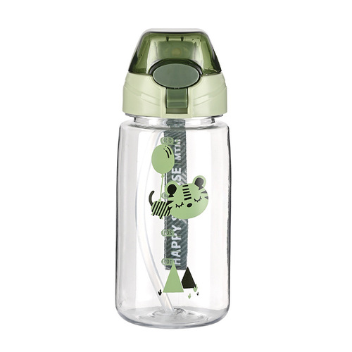 Sports water bottle for boys and girls, large capacity, one-click pop-top straw cup, portable space cup, durable plastic cup