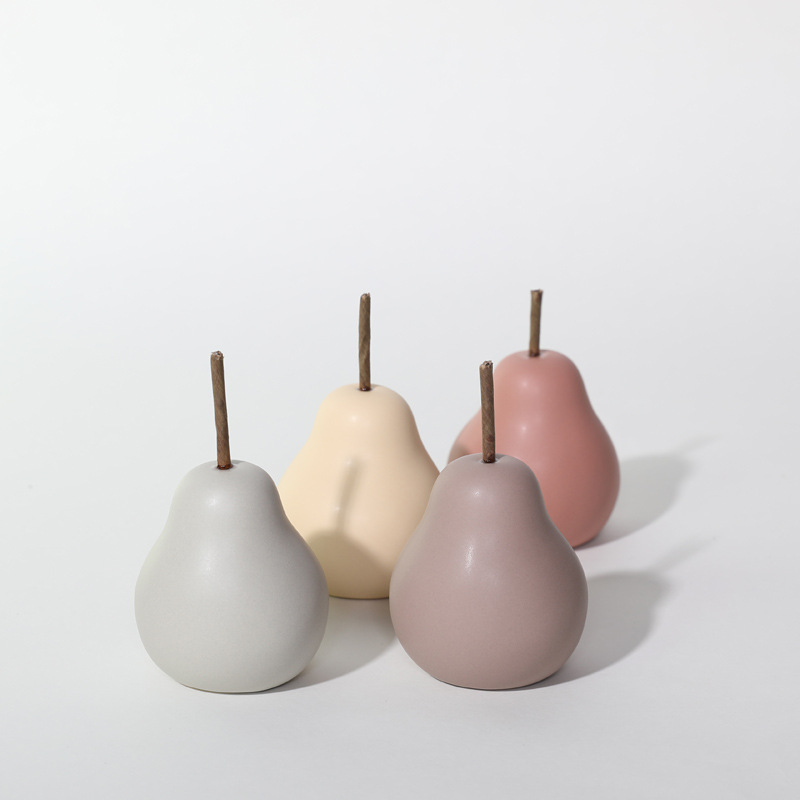 Nordic INS de cerámica pera decoración creativa sala de estar de escritorio gabinete de TV gabinete de vino decoración de la Oficina Decoración suave Decoración