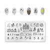 Christmas Halloween Series SPH10-27 Series Nail Transfer Steel Nail Witches Template