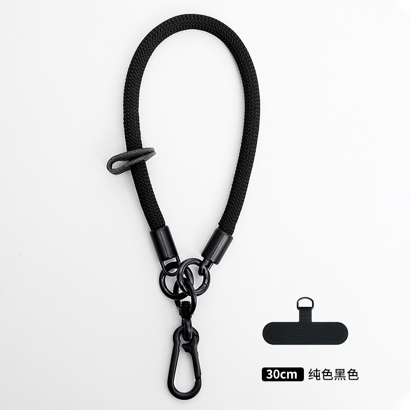 Cordón de teléfono móvil al por mayor crossbody ajustable avanzado Halter muñeca tejida Sling back clip caja del teléfono móvil correa de cordón