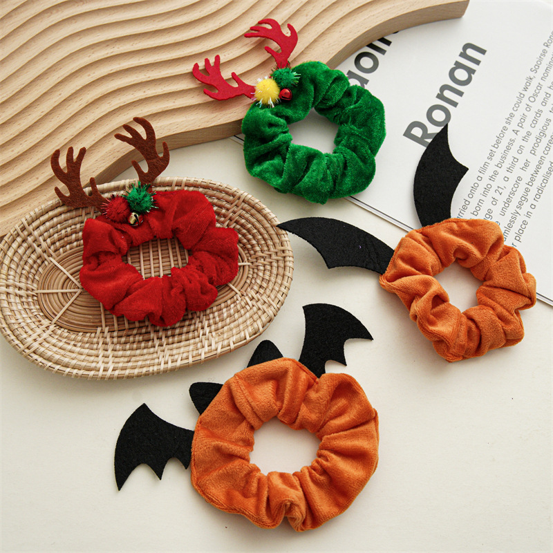 Fashion Solid Color Flannel Hair Tie display picture 2