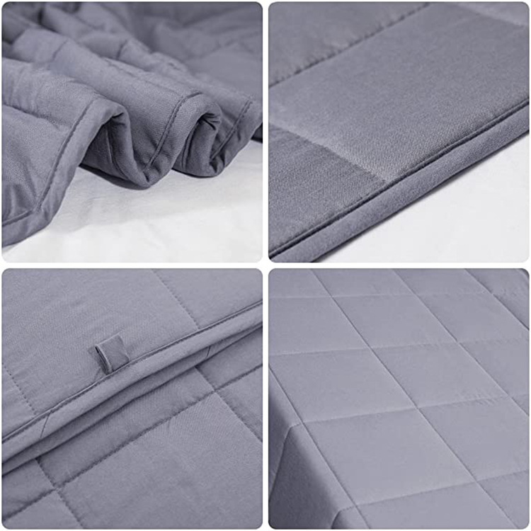 Fabricante suministro directo de manta de gravedad gris oscuro gris claro transfronteriza empalme de vidrio relleno gravedad ponderación en blanco