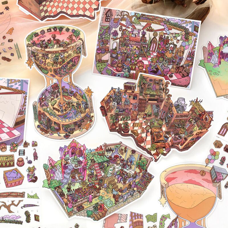 Infeel.Me Large-Sized Scenery Stickers - 61st Edition in Operation Today - Handmade DIY Scene Stickers Infeel.Me Large-Sized Scenery Stickers - 61st Edition in Operation Today - Handmade DIY Scene Stickers