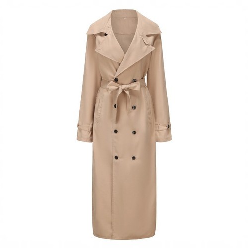 Men's Long-Style Windbreaker Fashion Casual Outerwear for Independent Stations in Europe and America