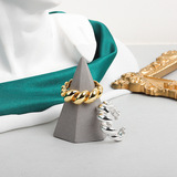 (Трансграничная торговля), металлическое трехмерное кольцо с косичкой, безразмерный аксессуар, на указательный палец, французский стиль