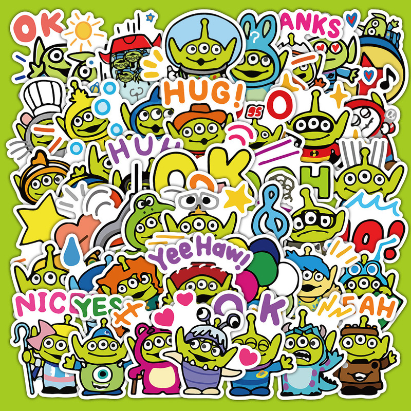 52 cross-border new Toy Story fashion items decorative mobile phone shell waterproof stickers factory wholesale