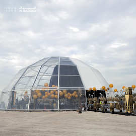 户外大型商业活动汽车展览篷房透明玻璃墙帐篷铝合金篷房厂家租赁