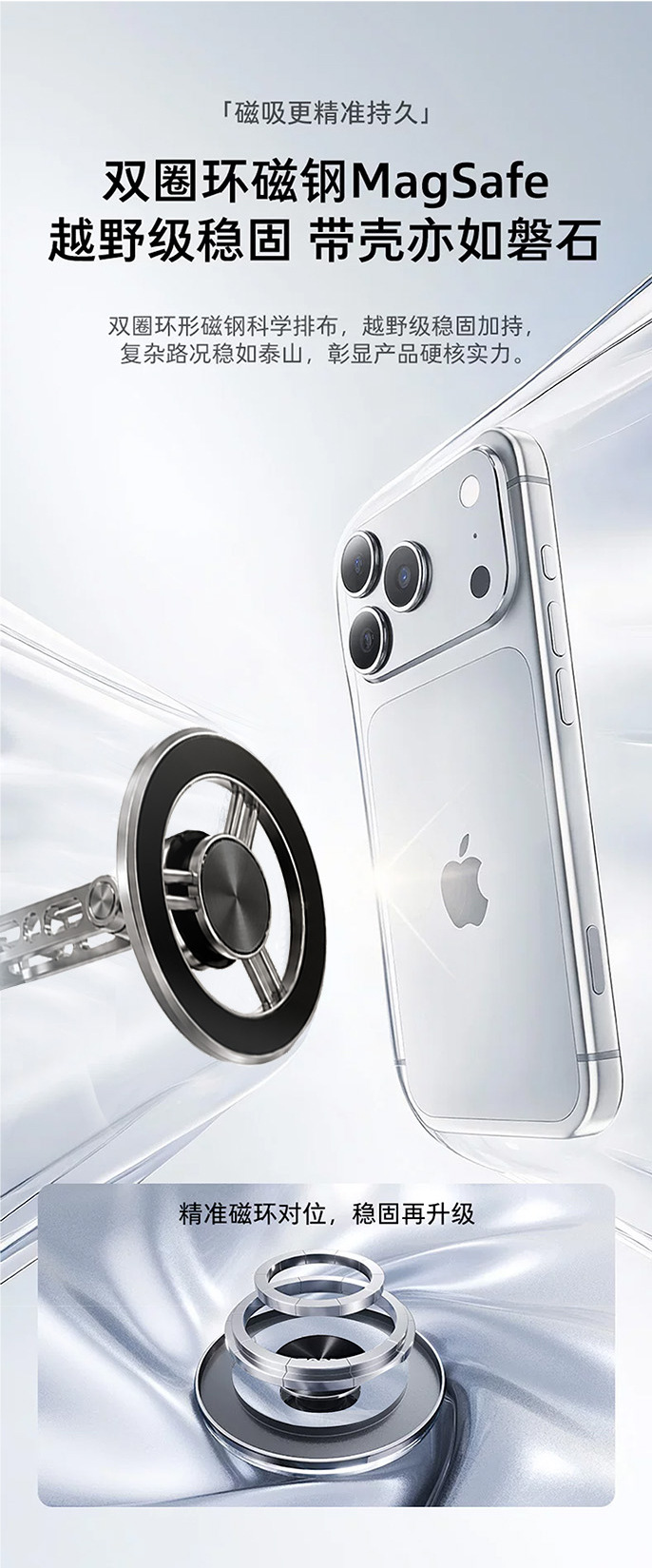 Cross-border CX08 Magnetic Car Phone Holder for Dashboard with Vacuum Suction for Car Navigation Support