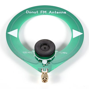 Mini donut FM FM antenna 75-135MHz SMA male car portable broadcast antenna