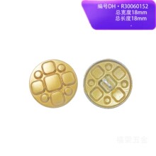 线脚两眼盒装工字按扣欧美围巾染色直销源头五金装饰纽扣加金圈工