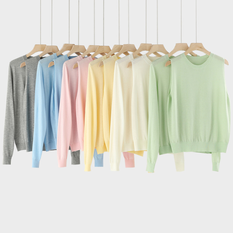 Light Oxygen Dopamine Style 2026 New Knitted Top Linen Long Sleeve Knitted Cardigan Jacket for Women Spring Summer