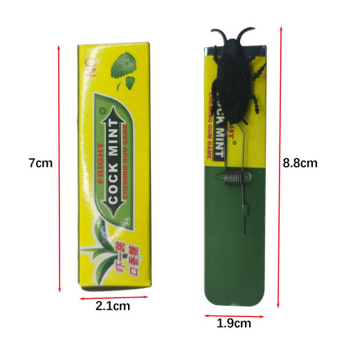 Cockroach mouse chewing gum startled April Fool's prank joke funny trick confectionery prank toy