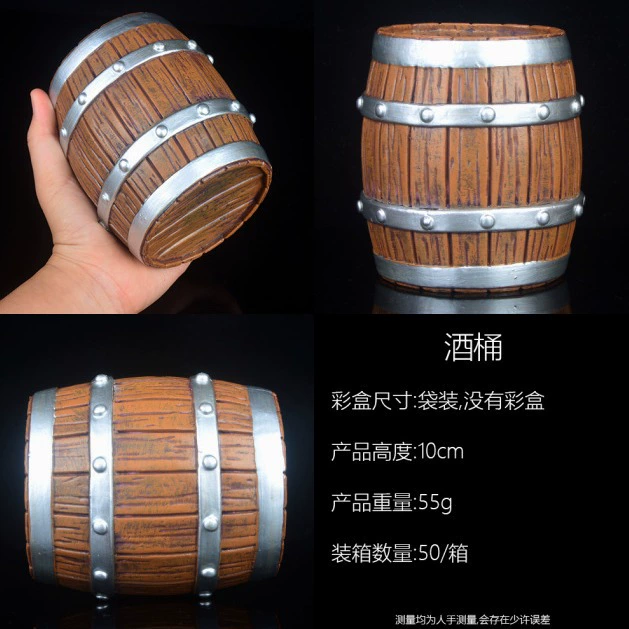 Гранд Модель Wan One Piece Balcony Brother GK Barrel Универсальная деревянная фигурка в виде бочки Аниме Периферийная модель Орнамент