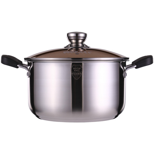 Wholesale stainless steel single-handle milk pot, food supplement pot, household noodle pot, soup pot, induction cooker, small soup pot, gift pot