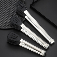 Stainless steel food clips silicone steak clips barbecue clips food clips three-wire clips bread clips barbecue clips