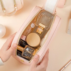跨境超火化妝包女ins風旅行便攜大容量高級洗漱包化妝品收納包