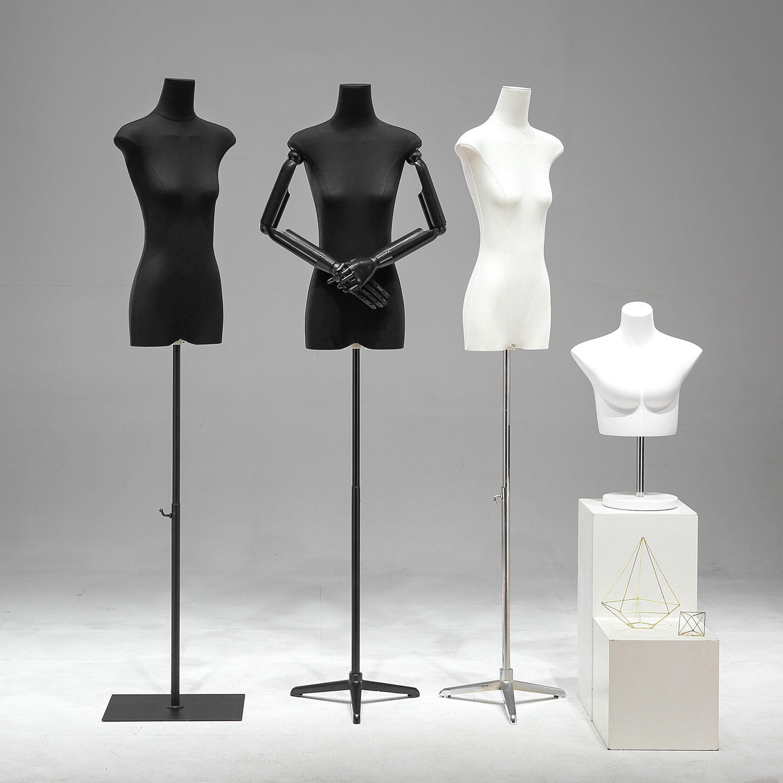 Tienda de ropa de 13 líneas de cuerpo plano plano de pecho medio cuerpo completo maniquí modelo de plataforma props tienda de ropa de mujer escaparate de exhibición