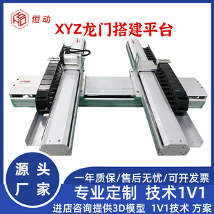 Ball Screw Synchronous Belt Slide Table Double Slide Double Actuator Double Drive Linear Rail Heavy-Duty Xyz Cross Gantry Linear Module