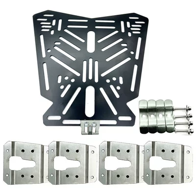 Child seat shed Box Quick Release Base Electric - a-set-of-black-butterfly-steel-plate-quick-release-system-4-large-card-slots-default-item
